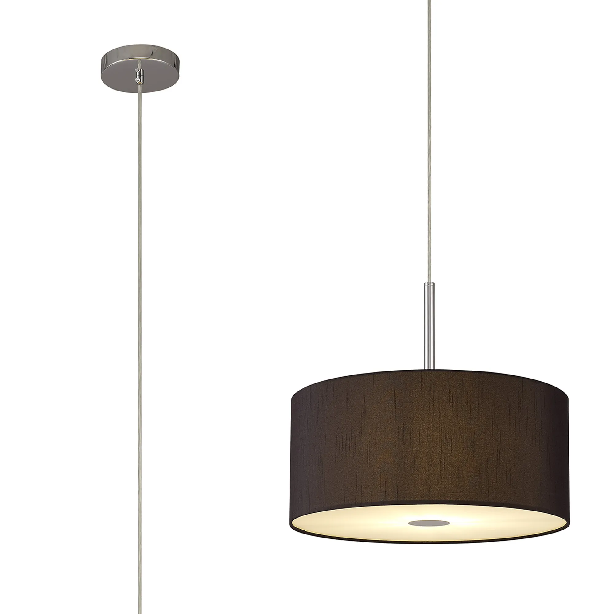 Baymont 40cm Pendant 1 Light DK0141  Deco Baymont CH BL